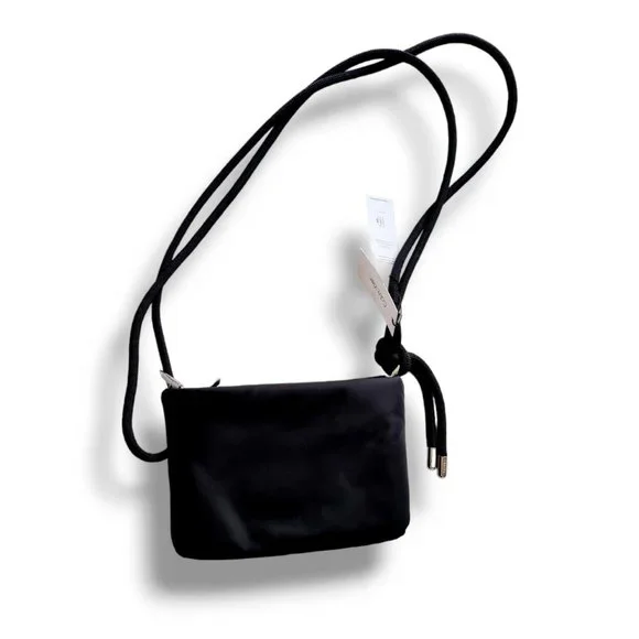 Calvin Klein Roped Recycled Crossbody Bag in Black & Silver BNWT - Picture 11 of 16